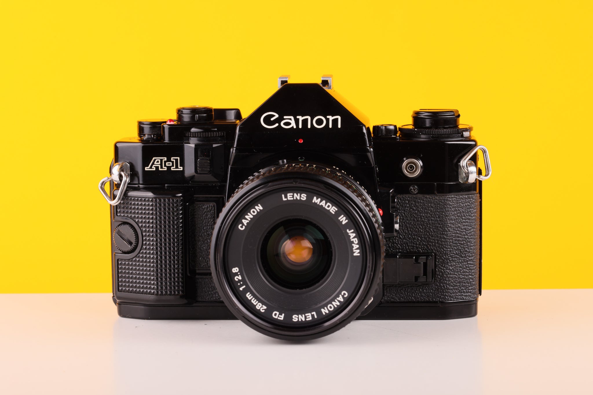 Canon A-1 ブラック 28mm f/2.8レンズ付き Canon A-1 35mm SLR Film Camera with Canon 28mm f2.8 Lens – Vintage