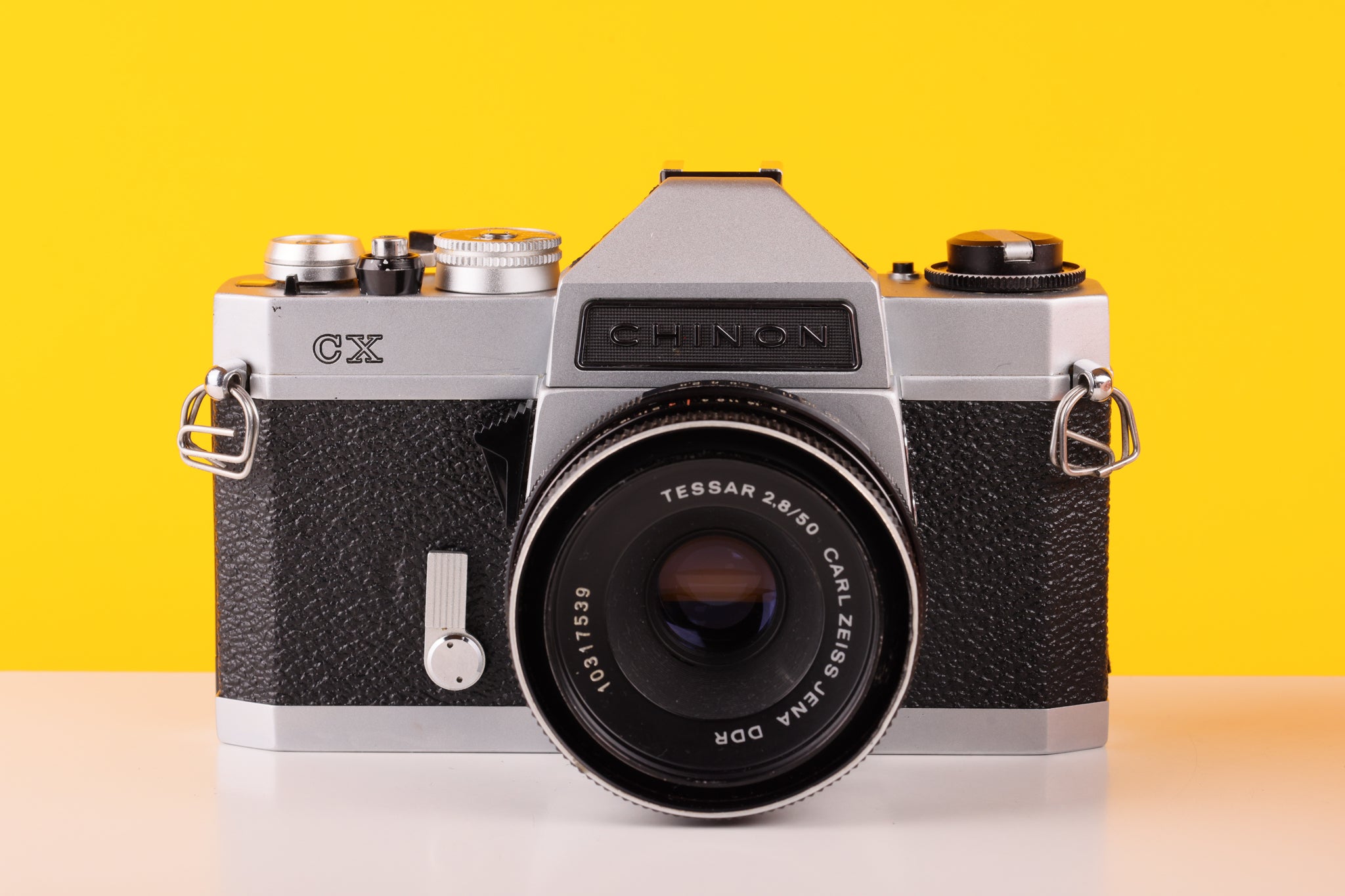Chinon CX 35mm SLR Film Camera with Carl Zeiss Jena 50mm f/2.8