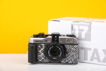 Load image into Gallery viewer, Pentax 17 35mm Half Frame Film Camera Snake Skin Skin + FREE Expired Film Roll + 1 VCH T-shirt
