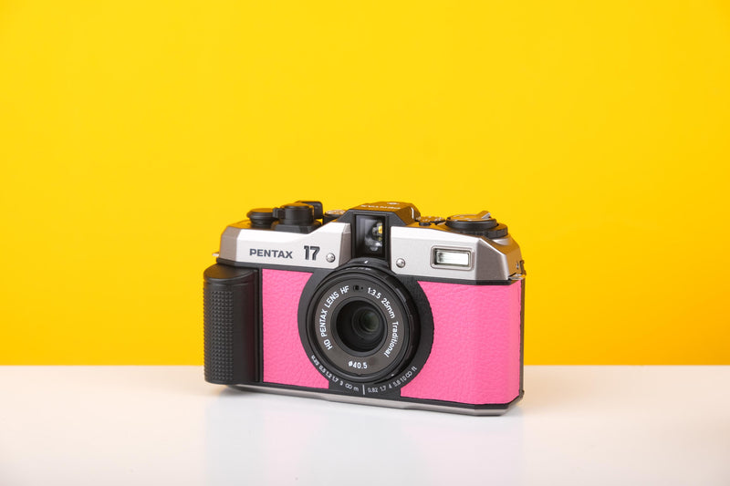 Pentax 17 35mm Half Frame Film Camera Blue Pink