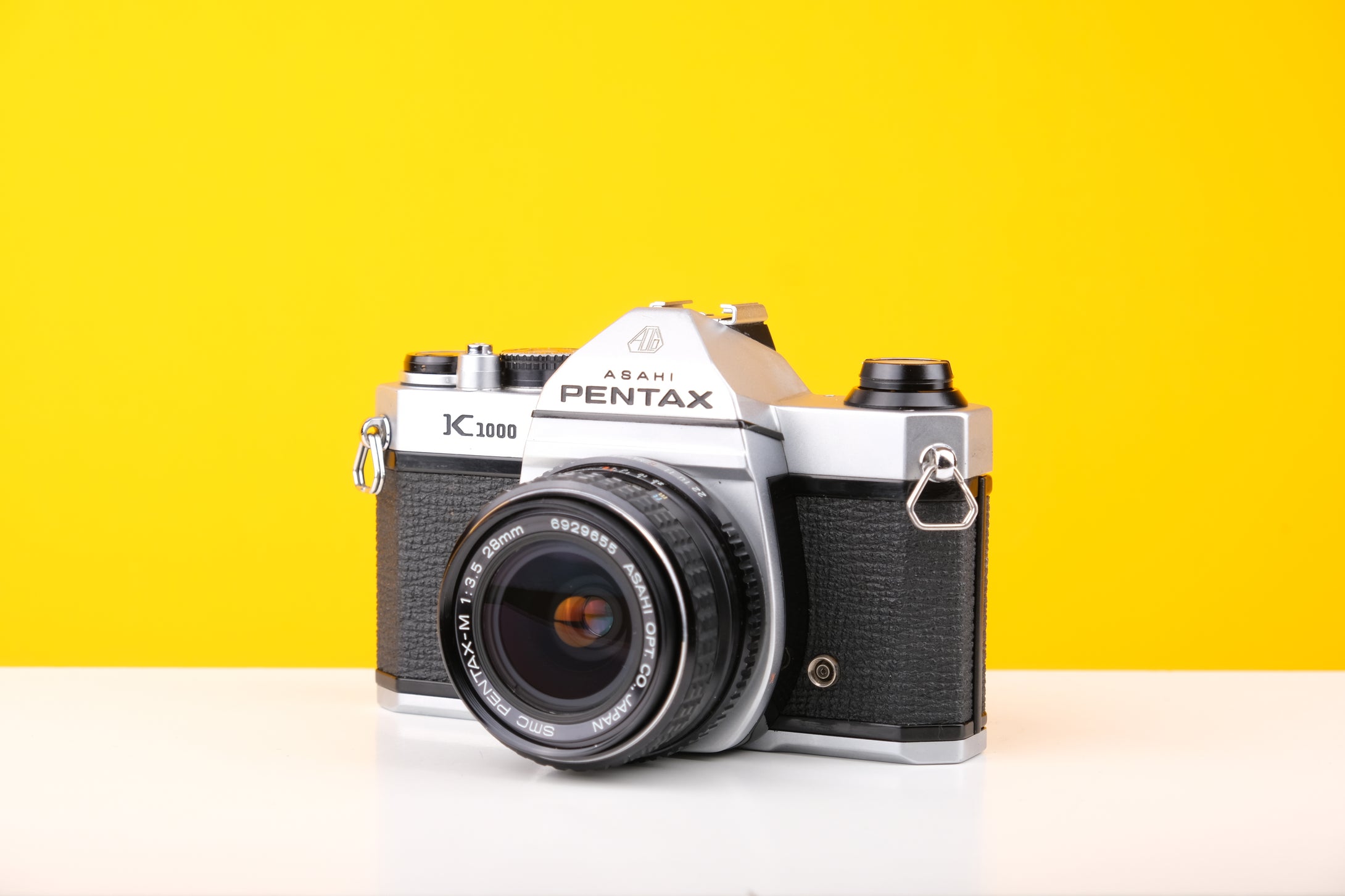 Pentax K1000 35mm Film Camera with SMC Pentax M 28mm f/3.5 Prime Lens