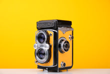 Load image into Gallery viewer, Yashica Mat Medium Format TLR with New Yellow Leather Skin
