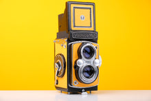Load image into Gallery viewer, Yashica Mat Medium Format TLR with New Yellow Leather Skin
