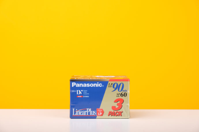 Panasonic DVC Mini DV Digital Video Cassette SP 60 min LP 90 Pack of 3