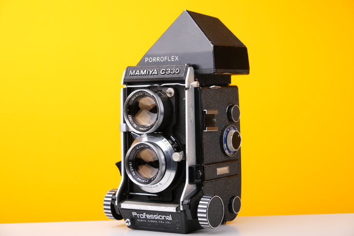 Mamiya C330 Medium Format Film Camera with 80mm f2.8 Lens and Porroflex Viewfinder
