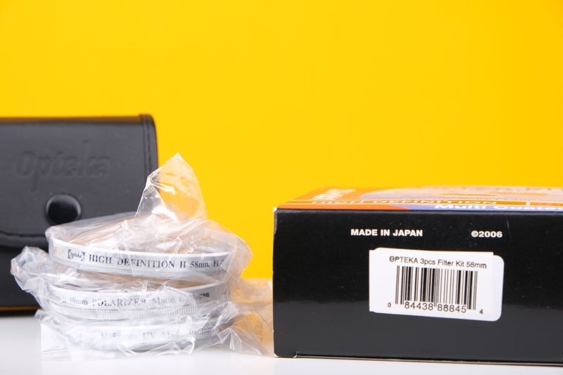 Opteka 3 pieces 58mm Filter Kit