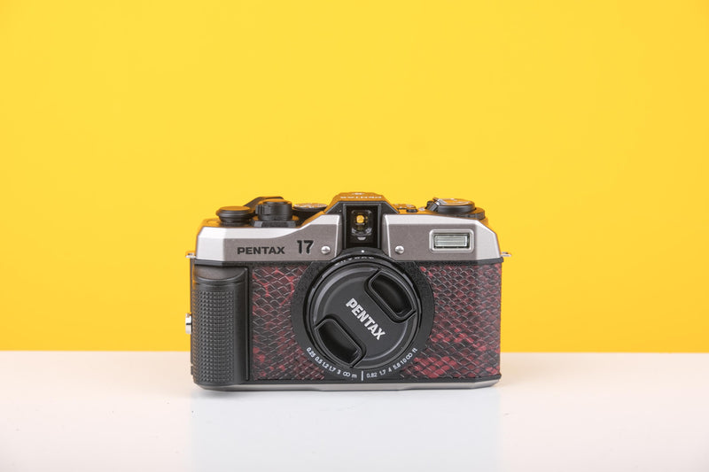 Pentax 17 35mm Half Frame Film Camera Red Black Skin