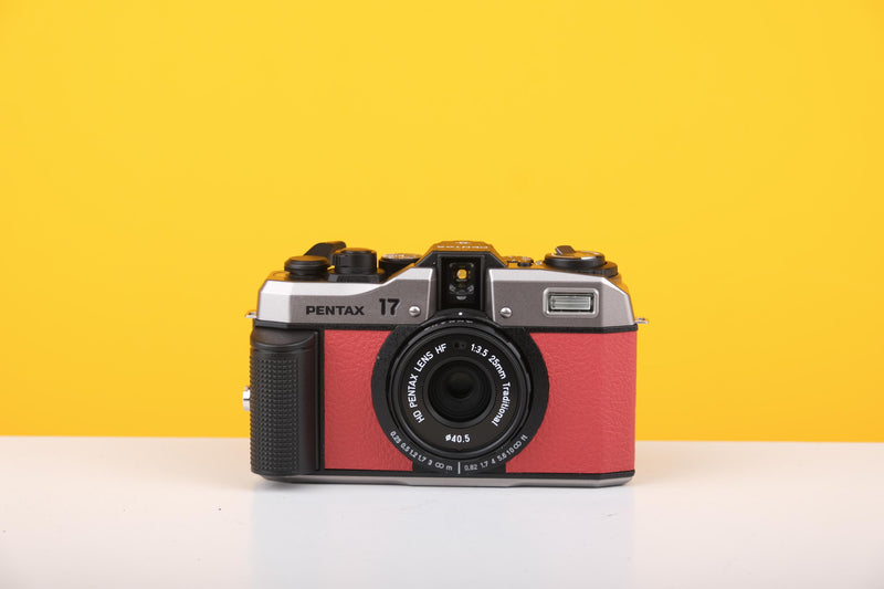 Pentax 17 35mm Half Frame Film Camera Red Skin