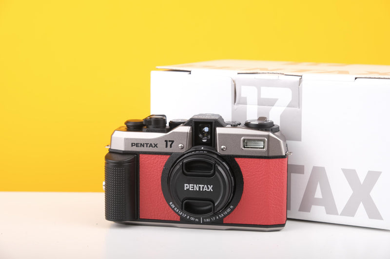 Pentax 17 35mm Half Frame Film Camera Red Skin