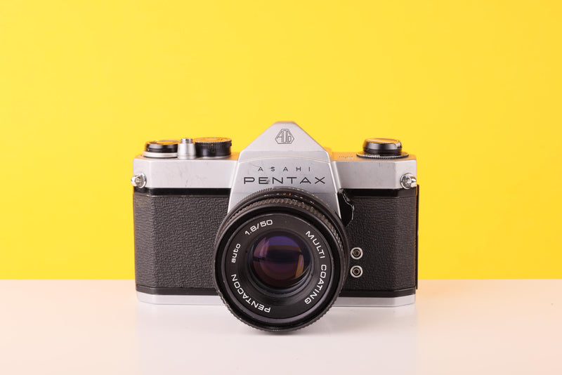 Asahi Pentax SP1000 35mmSLR Film Camera with Pentacon 50mm f/1.8 Lens
