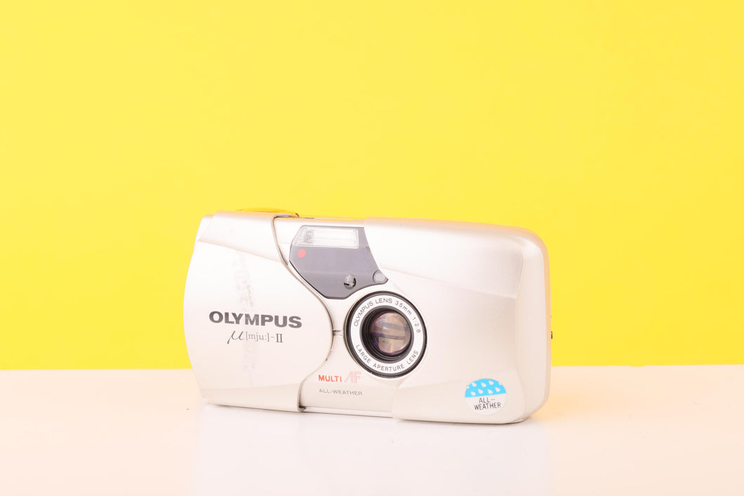Olympus μ mju ii Point&Shoot 35mm Olympus Mju II Champagne 35mm Point and Shoot Film Camera