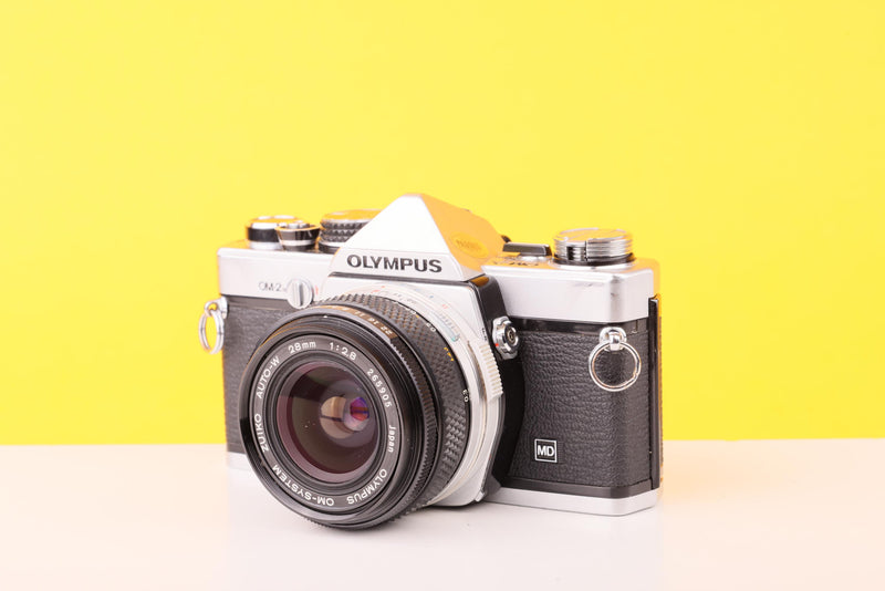 Olympus OM-2n MD 35mm Film Camera with Zuiko 28mm f2.8 Lens