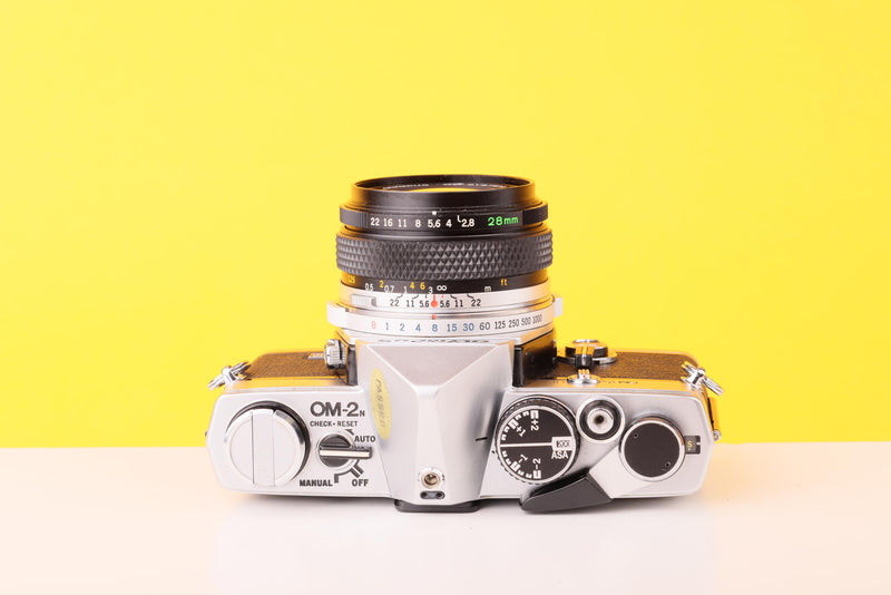 Olympus OM-2n MD 35mm Film Camera with Zuiko 28mm f2.8 Lens
