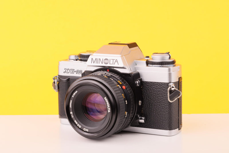 Minolta XG-M 35mm SLR Film Camera with Minolta MD Rokkor 50mm f1.7 Lens