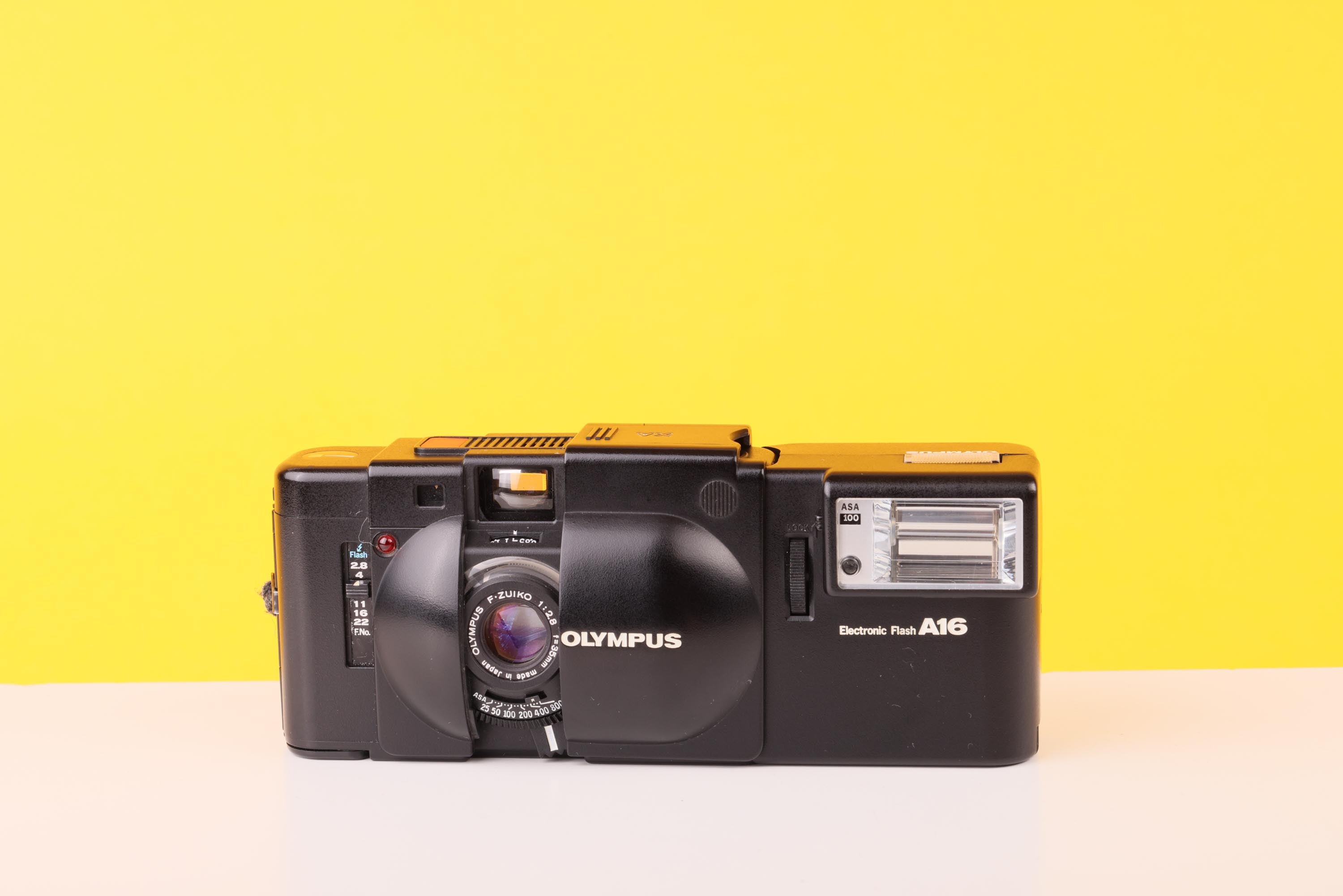 Olympus XA 35mm Rangeinder Film Camera With A16 Flash