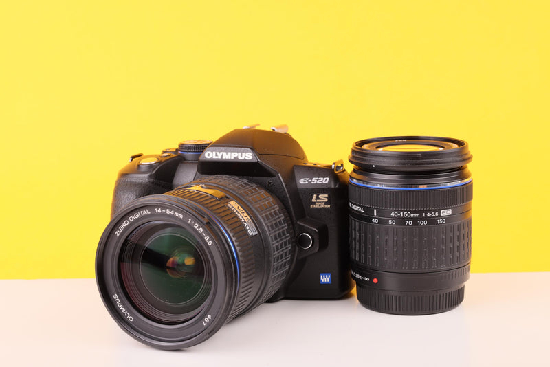 Olympus E-520 Double Zoom Kit Digital SLR Camera