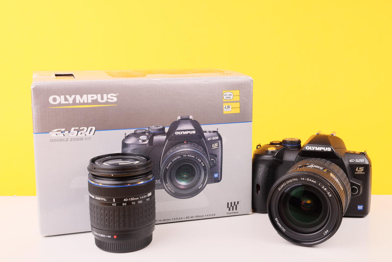Olympus E-520 Double Zoom Kit Digital SLR Camera