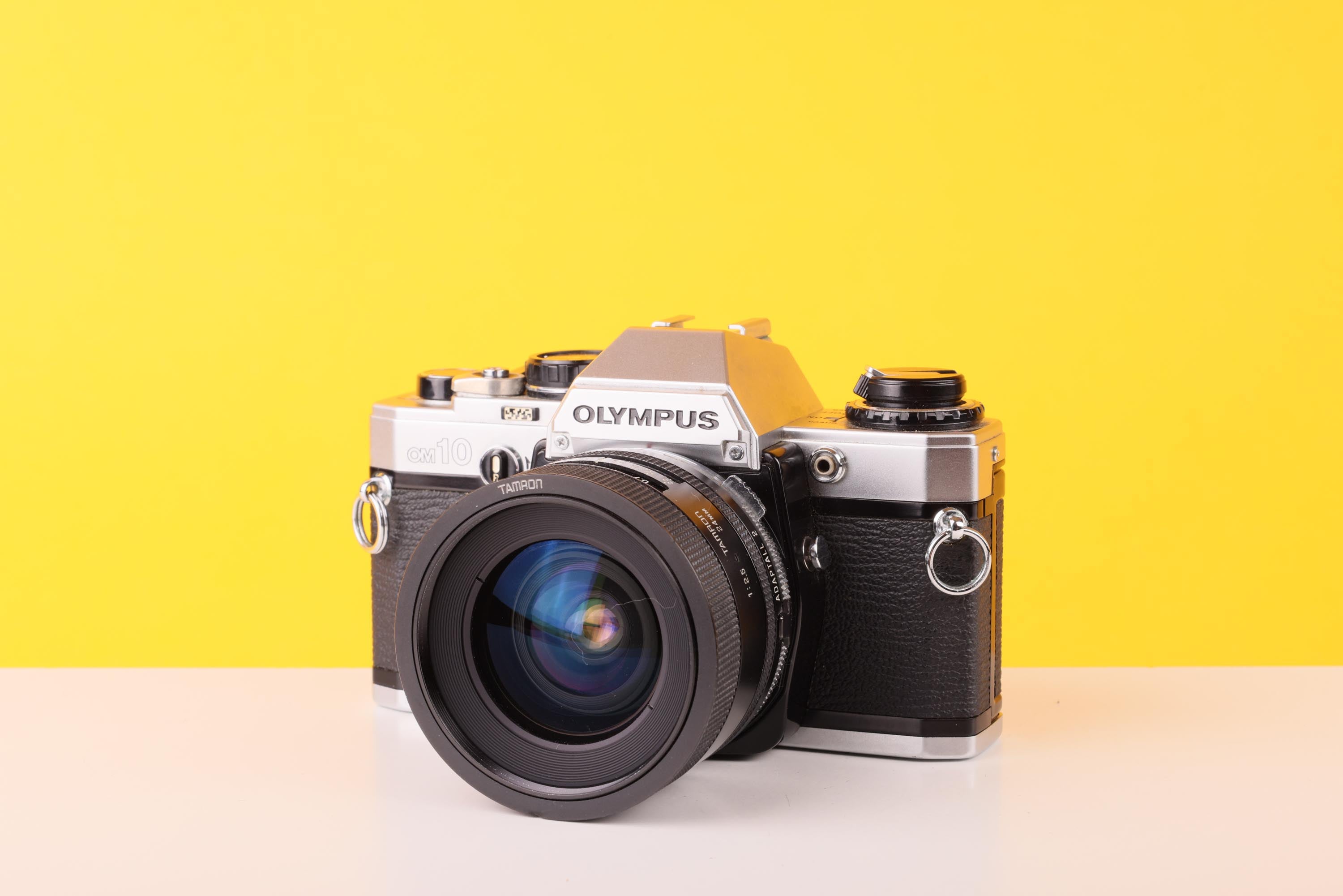 Olympus OM10 35mm SLR Film Camera with Tamron 28mm f/2.8 Prime