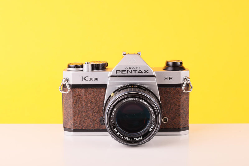 Pentax K1000 SE 35mm Film Camera with SMC Pentax M 50mm f/1.4 Prime Lens