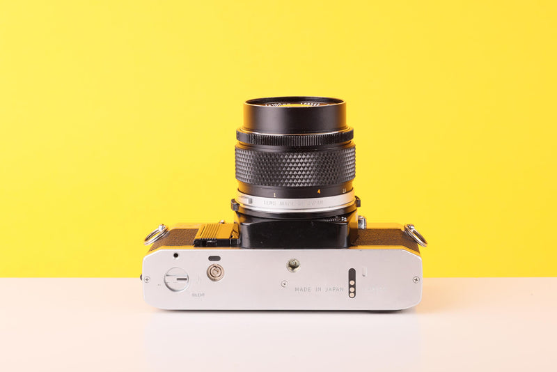 Olympus OM30 Vintage Slr 35mm Film Camera with Zuiko 100mm f2.8 Prime Lens