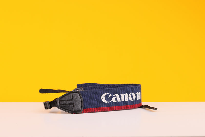 Canon Navy and Red Camera Strap