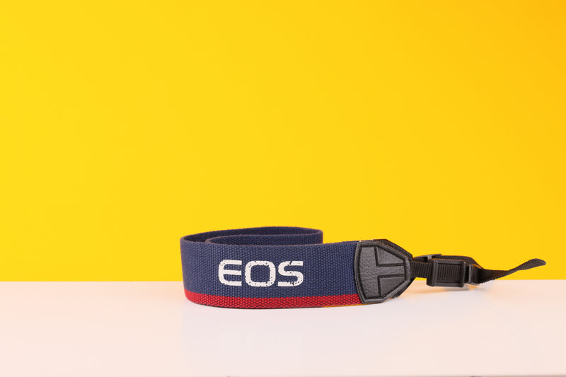 Canon Navy and Red Camera Strap