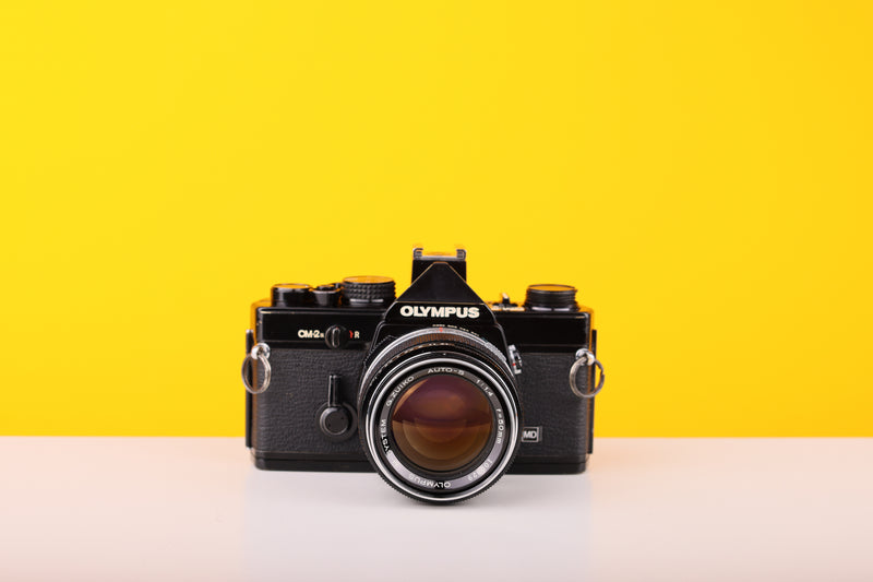 Olympus OM2 Black 35mm Film Camera with Zuiko  50mm f/1.4 Lens