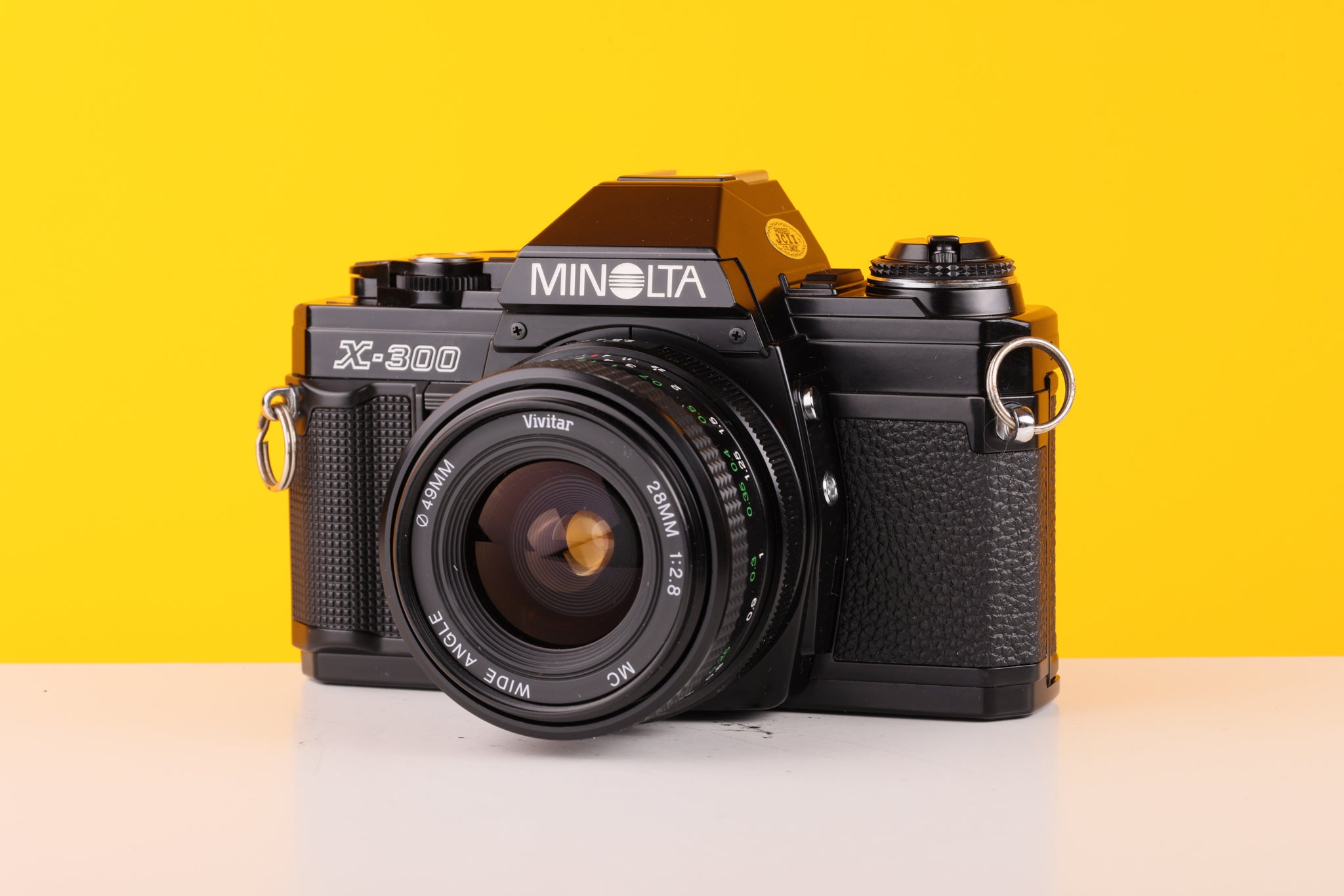 Minolta X-300 35mm Film Camera with Vivitar Mc 28mm f2.8 Lens