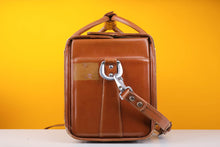 Load image into Gallery viewer, Nikon Brown Leather Camera Bag
