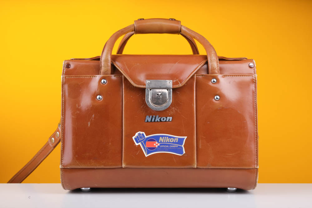 Nikon Brown Leather Camera Bag