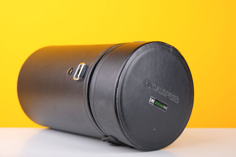 Olympus 300mm f4.5 Auto-Tele OM Mount Lens with Leather Case