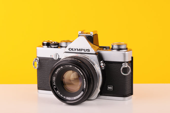 Olympus OM-1n 35mm SLR Film Camera with Zuiko 50mm f1.8 Lens