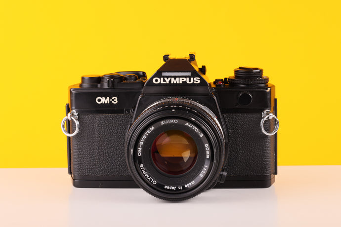 Olympus OM-3 35mm SLR Film Camera with Olympus OM-System Zuiko Auto-S 50mm f1.8 Lens