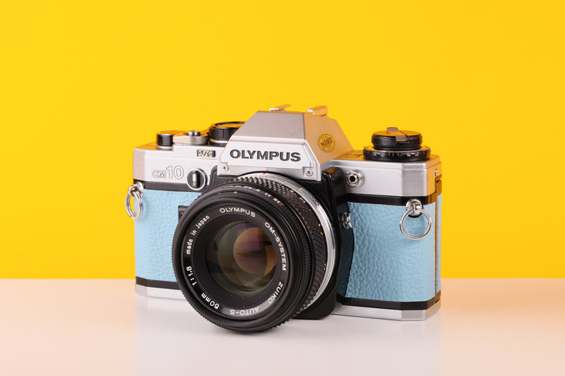Olympus OM10 35mm Film Camera with Olympus Auto-S 50mm f1.8 MC