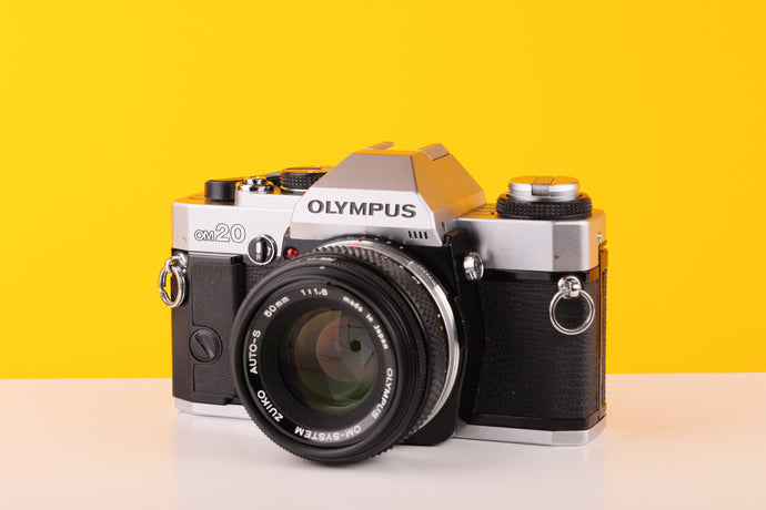 Olympus OM20 35mm SLR Film Camera with Zuiko 50mm f1.8 Lens