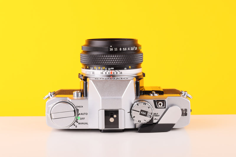 Olympus OM30 Vintage Slr 35mm Film Camera with Zuiko 50mm