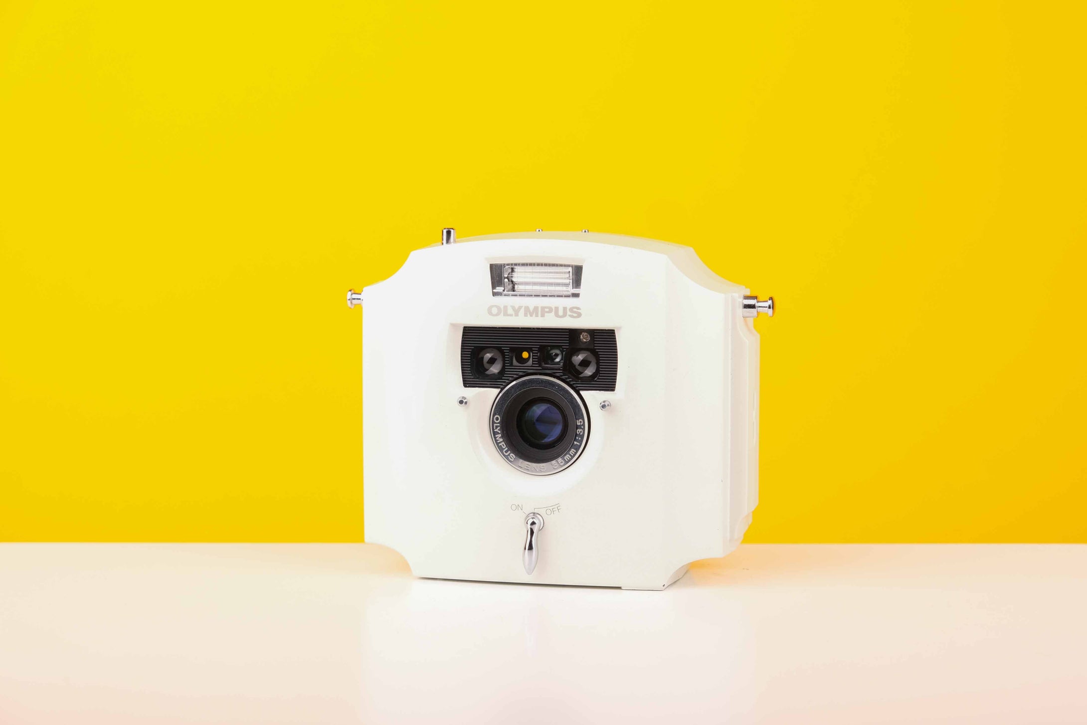 Olympus Ecru 35mm Point and Shoot Film Camera