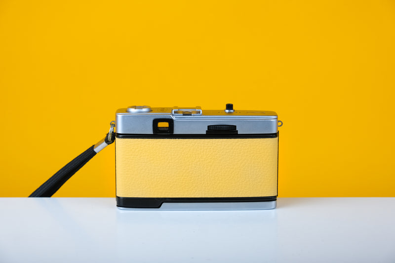 Olympus Trip 35 Vintage Film Camera with Zuiko 40mm f2.8 Lens Light Yellow