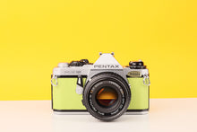Load image into Gallery viewer, Pentax ME Super 35mm Film Camera with SMC Pentax-M 50mm f/1.7 Lens in Green
