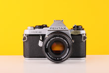 Load image into Gallery viewer, Pentax ME Super 35mm SLR Film Camera with SMC Pentax-M 50mm f1.7 
