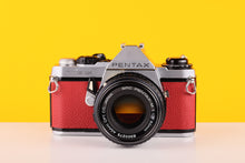 Load image into Gallery viewer, Pentax ME Super Vintage 35mm Film Camera with SMC Pentax-M 50mm f/1.7 Lens aRed
