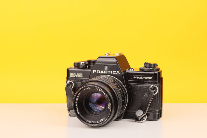 Praktica BMS 35mm Film Camera with Pentacon 50mm f1.8 lens