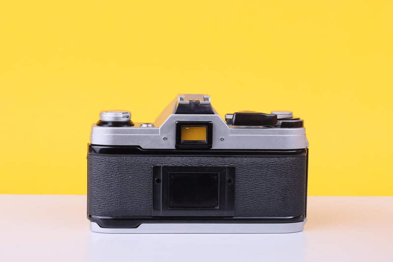 Canon AE-1 35mm SLR Film Camera with Canon 28mm f/2.8 Lens