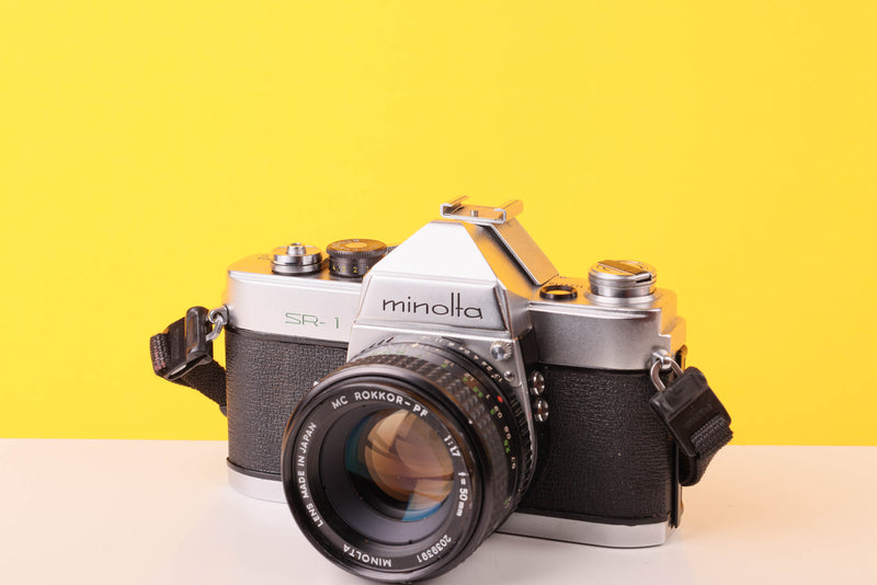 Minolta SR-1 35mm Film Camera with Minolta MC Rokkor 50mmmm f1.7 Lens