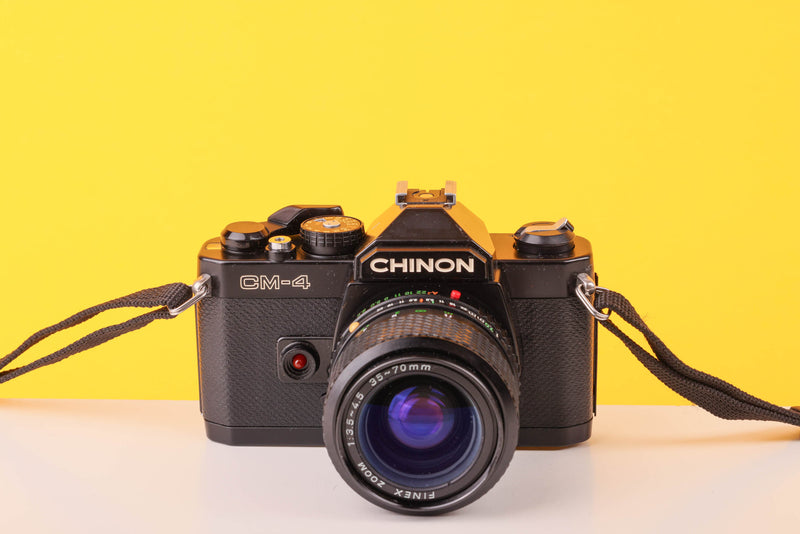 Chinon CM-4 35mm Point and Shoot Film Camera with Finex 35-70mm f3.5-4.5 Zoom Lens