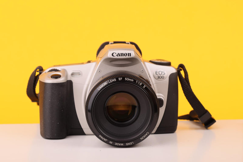 Canon EOS 300/ Kiss III 35mm SLR Film Camera with Canon 50mm f/1.8 Lens