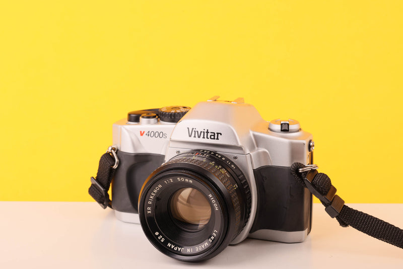 Vivitar V4000s 35mm Film Camera with Rikenon 50mm f/2 Lens