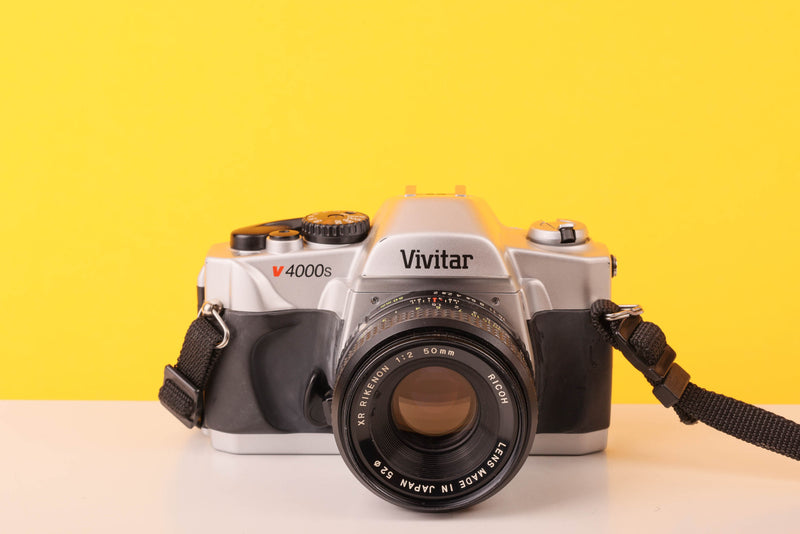 Vivitar V4000s 35mm Film Camera with Rikenon 50mm f/2 Lens
