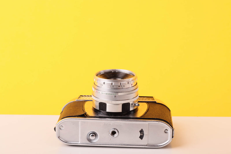 Halina Paulette Electric 35mm Viewfinder Film Camera with Halinar 45mm f2.8 F.C. Lens
