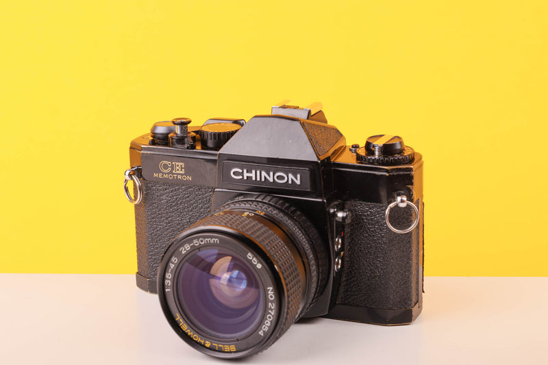 Chinon CE Memotron 35mm film Camera with 28-50mm f/3.5 Lens